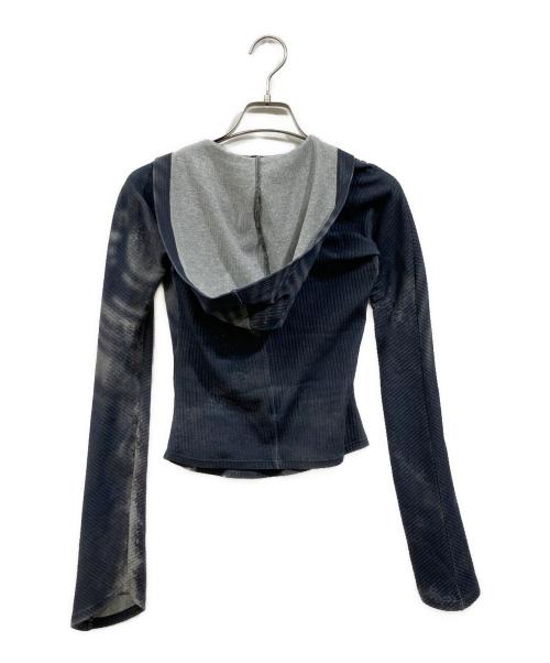 AESYNCTX（エーイーシンクテックス）AESYNCTX (エーイーシンクテックス) MYSTERY CIRCLE HOODED TOP グレー サイズ:XSの古着・服飾アイテム