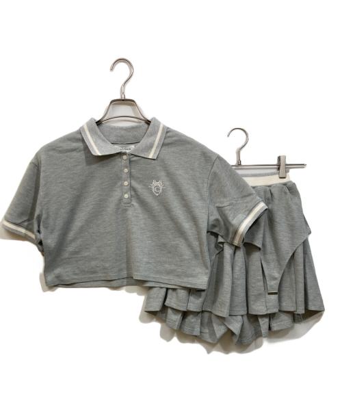CALNAMUR（カルナムール）CALNAMUR (カルナムール) ポロ?スカートセットアップ グレー サイズ:SIZE Freeの古着・服飾アイテム
