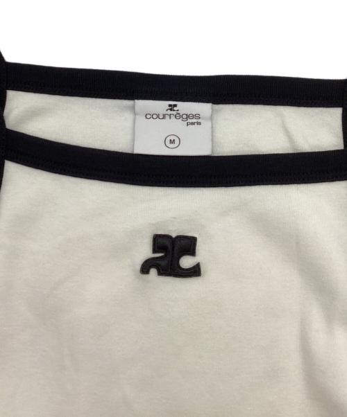 courreges（クレージュ）courreges (クレージュ) タンクトップ ホワイト サイズ:Mの古着・服飾アイテム