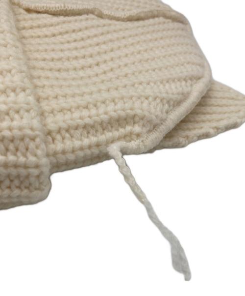 CHARLES JEFFREY LOVERBOY（チャールズ ジェフリー ラバーボーイ）CHARLES JEFFREY LOVERBOY (チャールズ ジェフリー ラバーボーイ) LOVER BOY CHUNKY EARS BEANIE ベージュの古着・服飾アイテム