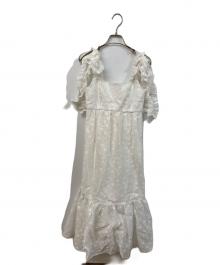 Snidel（スナイデル）の古着「肩リボンJQキャミワンピース」｜ホワイト