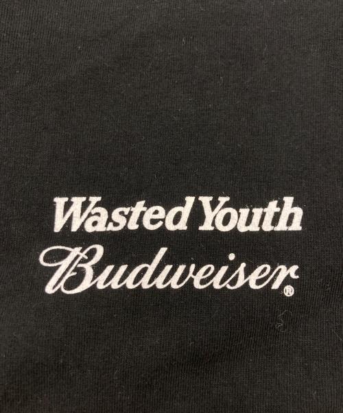 WASTED YOUTH（ウェイステッドユース）Wasted Youth (ウェイステッドユース) BUDWEISER (バドワイザー) WYxBW T-SHIRT ブラック サイズ:	SIZE Sの古着・服飾アイテム