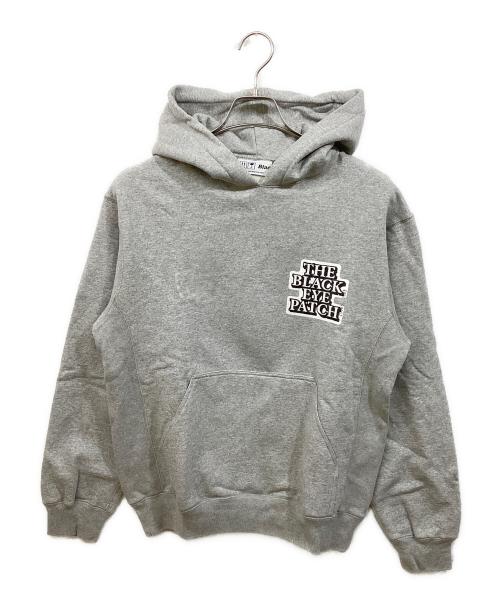 BlackEyePatch（ブラックアイパッチ）BlackEyePatch (ブラックアイパッチ) SECT UNO ロゴプリントパーカー グレー サイズ:Mの古着・服飾アイテム