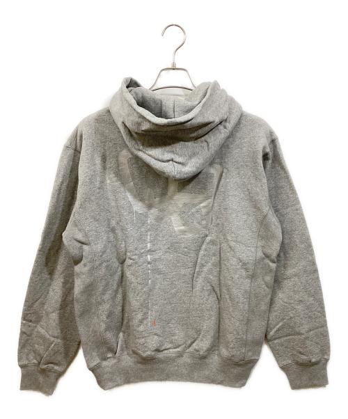 BlackEyePatch（ブラックアイパッチ）BlackEyePatch (ブラックアイパッチ) SECT UNO ロゴプリントパーカー グレー サイズ:Mの古着・服飾アイテム