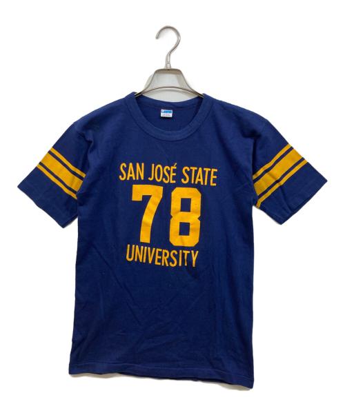 Champion（チャンピオン）Champion (チャンピオン) ナンバリングフットボールTシャツ ネイビー サイズ:SIZE Lの古着・服飾アイテム