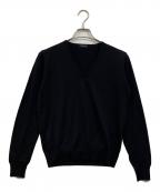 Crucianiクルチアーニ）の古着「Vネックウールニット」｜ブラック
