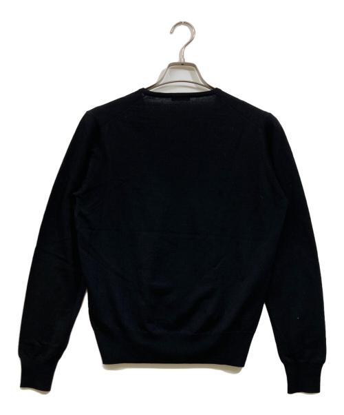 Cruciani（クルチアーニ）Cruciani (クルチアーニ) Vネックウールニット ブラック サイズ:44の古着・服飾アイテム