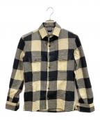 Salvatore Piccoloサルヴァトーレ・ピッコロ）の古着「ウールチェックシャツ」｜アイボリー