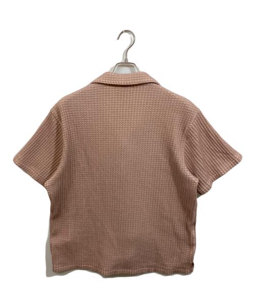 Seagreen（シーグリーン）Seagreen (シーグリーン) BIG WAFFLE SHIRTS ライトピンク サイズ:SIZE 02の古着・服飾アイテム