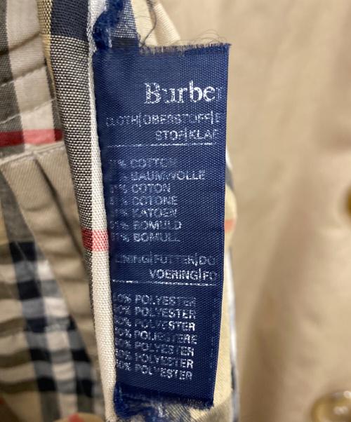 Burberry's（バーバリー）Burberry's (バーバリーズ) 裏ノバチェックトレンチコート ベージュ サイズ:サイズ表記なしの古着・服飾アイテム