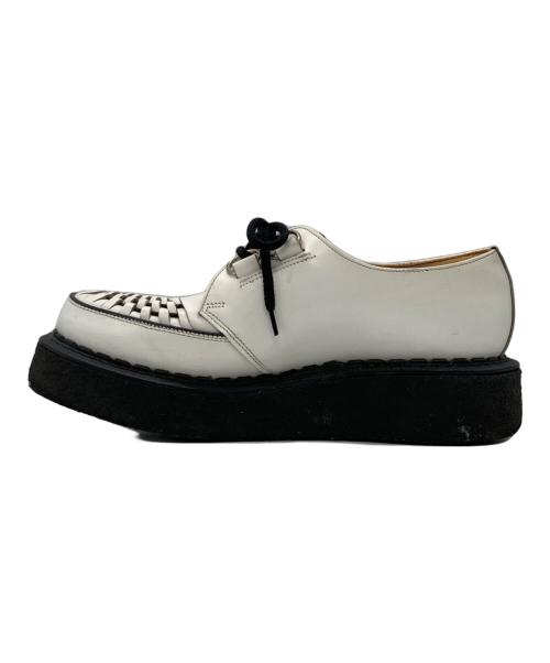 GEORGE COX（ジョージコックス）GEORGE COX (ジョージコックス) ラバーソールシューズ ホワイト サイズ:SIZE UK8の古着・服飾アイテム