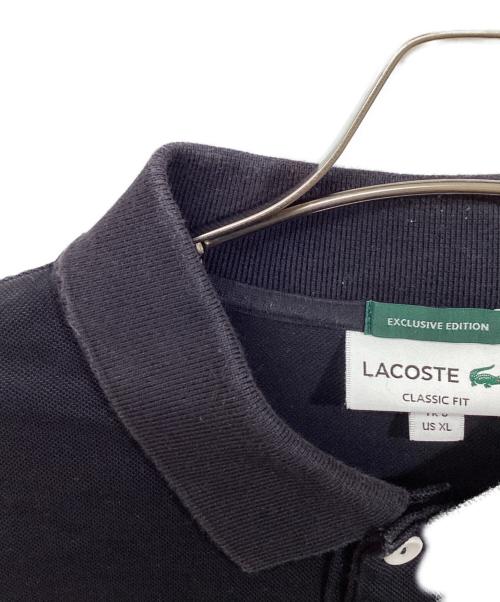 LACOSTE（ラコステ）LACOSTE (ラコステ) BEAMS (ビームス) ポロシャツ ブラック サイズ:	SIZE XLの古着・服飾アイテム