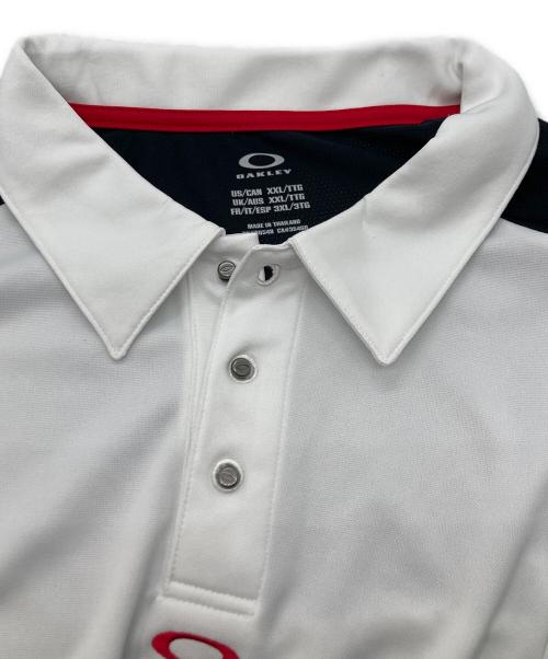 OAKLEY（オークリー）OAKLEY (オークリー) アイコンロゴポロシャツ ホワイト サイズ:SIZE 3XLの古着・服飾アイテム