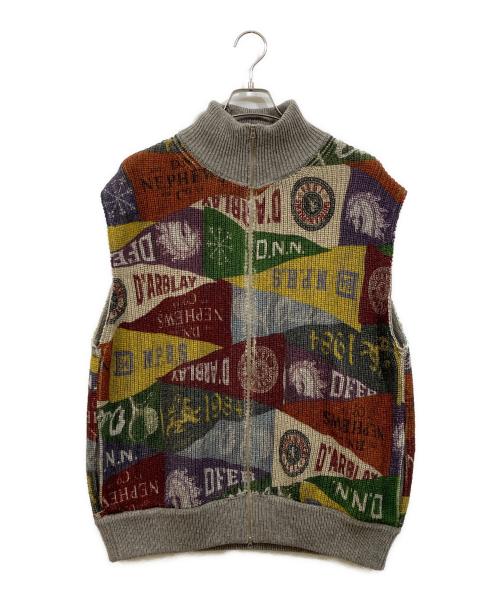 The DUFFER N NEPHEWS（ザ・ダファー・アンド・ネフューズ）The DUFFER N NEPHEWS (ザ・ダファー・アンド・ネフューズ) ニットベスト グレー サイズ:Ｌの古着・服飾アイテム