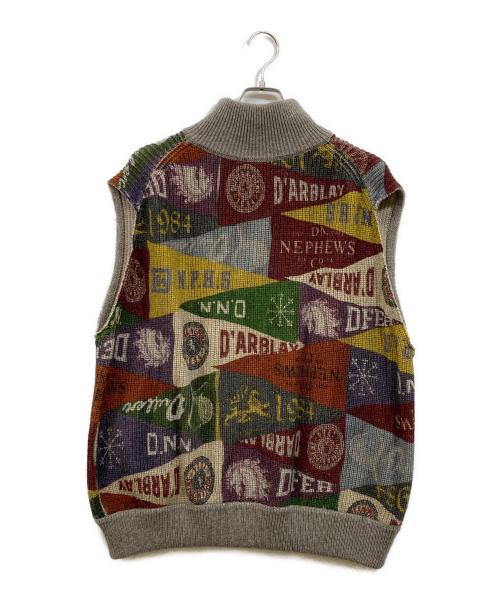 The DUFFER N NEPHEWS（ザ・ダファー・アンド・ネフューズ）The DUFFER N NEPHEWS (ザ・ダファー・アンド・ネフューズ) ニットベスト グレー サイズ:Ｌの古着・服飾アイテム