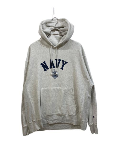 Champion REVERSE WEAVE（チャンピオン リバース ウィーブ）Champion REVERSE WEAVE (チャンピオン リバース ウィーブ) カレッジロゴパーカー アイボリー サイズ:2XLの古着・服飾アイテム