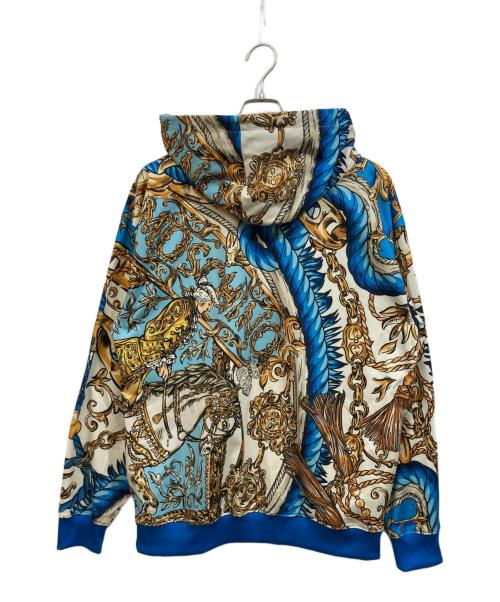 MOSCHINO（モスキーノ）MOSCHINO (モスキーノ) 総柄パーカー ブルー サイズ:50の古着・服飾アイテム