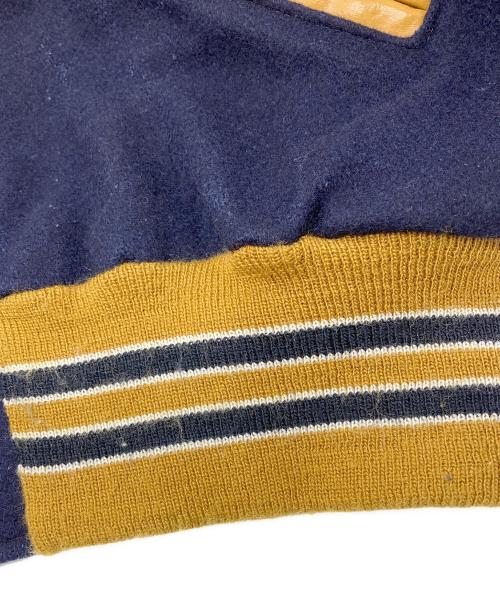 DeLong（デロング）DeLong (デロング) 古着スタジャン ネイビー サイズ:Mの古着・服飾アイテム