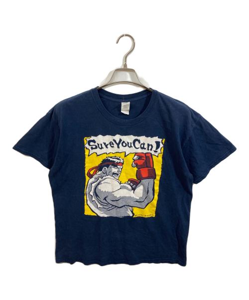 STREET FIGHTER（ストリートファイター）STREET FIGHTER (ストリートファイター) プリントTシャツ ネイビー サイズ:	SIZE Lの古着・服飾アイテム