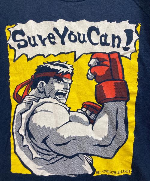 STREET FIGHTER（ストリートファイター）STREET FIGHTER (ストリートファイター) プリントTシャツ ネイビー サイズ:	SIZE Lの古着・服飾アイテム