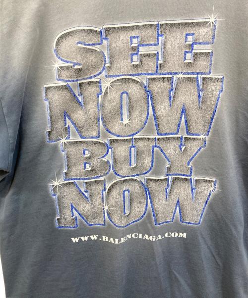 BALENCIAGA（バレンシアガ）BALENCIAGA (バレンシアガ) SNBN Medium Fit T-Shirt ネイビー サイズ:SIZE XXSの古着・服飾アイテム