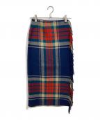 RALPH LAUREN COUNTRYラルフローレンカントリー）の古着「チェック柄スカート」｜グリーン