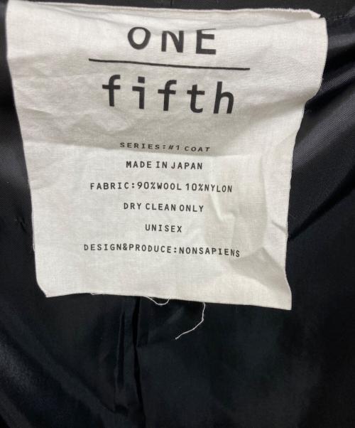 ONE FIFTH（ワンフィフス）one fifth (ワンフィフス) スタンドカラーコート ブラック サイズ:SIZE 3の古着・服飾アイテム