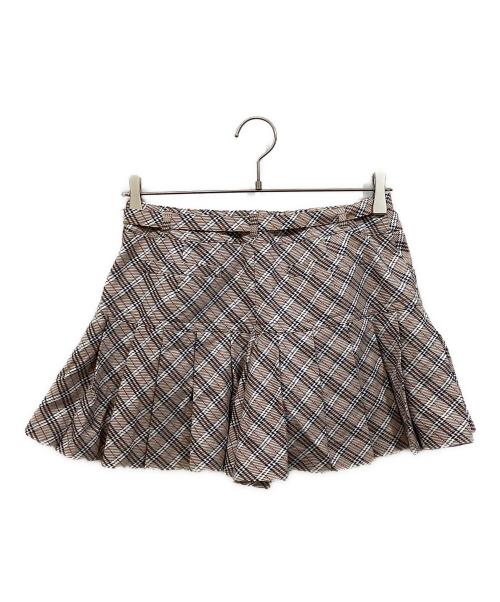 BURBERRY BLUE LABEL（バーバリー ブルー レーベル）BURBERRY BLUE LABEL (バーバリーロンドンブルーレーベル) ノヴァチェックプリーツキュロット ベージュ サイズ:38の古着・服飾アイテム