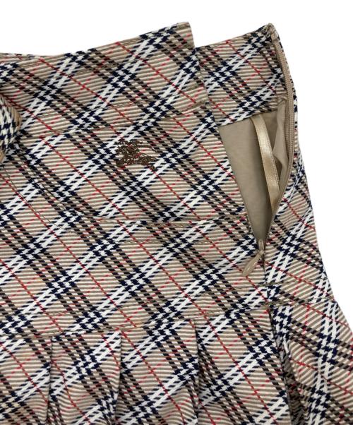 BURBERRY BLUE LABEL（バーバリー ブルー レーベル）BURBERRY BLUE LABEL (バーバリーロンドンブルーレーベル) ノヴァチェックプリーツキュロット ベージュ サイズ:38の古着・服飾アイテム