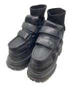 YELLOイエロ）の古着「PLATFORM SHORT BOOTS」｜ブラック