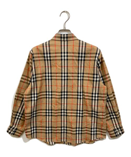 Burberry's（バーバリー）Burberry's (バーバリーズ) シャドーホースノヴァチェックシャツ ブラウン サイズ:9Rの古着・服飾アイテム