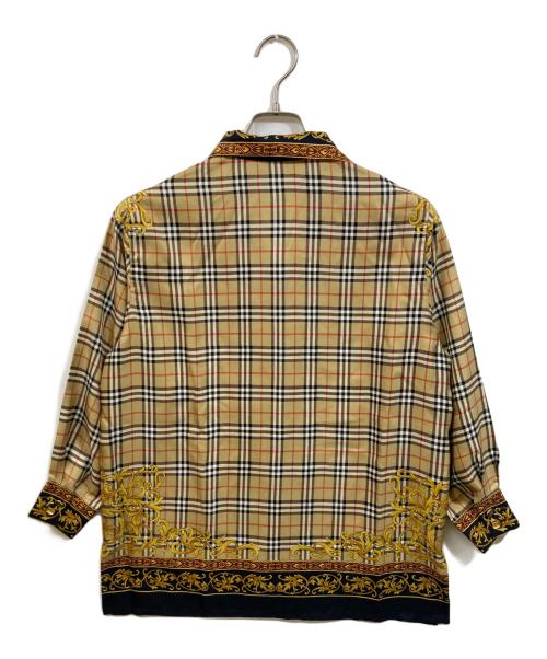 Burberry's（バーバリー）Burberry's (バーバリーズ) 古着ノヴァチェックスカーフポリシャツ ネイビー サイズ:7の古着・服飾アイテム