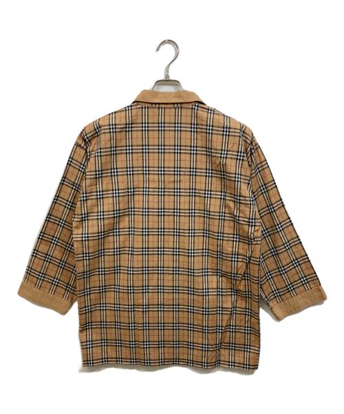 Burberry's（バーバリー）Burberry's (バーバリーズ) ノヴァチェックパジャマシャツ ブラウン サイズ:Mの古着・服飾アイテム