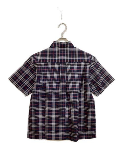 Burberry's（バーバリーズ）Burberry's (バーバリーズ) 古着チェックシャツ ネイビー サイズ:	SIZE 9の古着・服飾アイテム