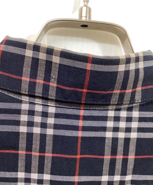 Burberry's（バーバリーズ）Burberry's (バーバリーズ) 古着チェックシャツ ネイビー サイズ:	SIZE 9の古着・服飾アイテム