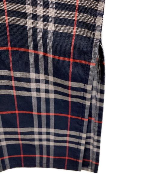 Burberry's（バーバリーズ）Burberry's (バーバリーズ) 古着チェックシャツ ネイビー サイズ:	SIZE 9の古着・服飾アイテム