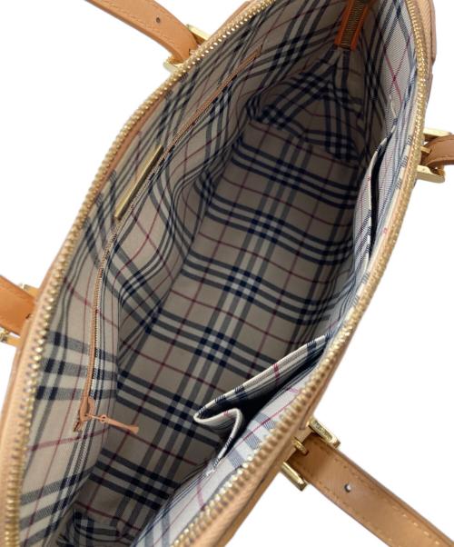 BURBERRY（バーバリー）BURBERRY (バーバリー) ハンドバッグ ベージュの古着・服飾アイテム