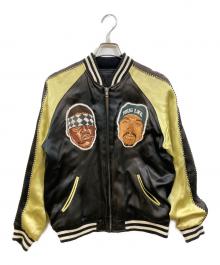 FOR THE HOMIES×Reserved Note（フォー ザ ホーミーズ×リザーブド ノート）の古着「スーベニアジャケット」｜ブラック