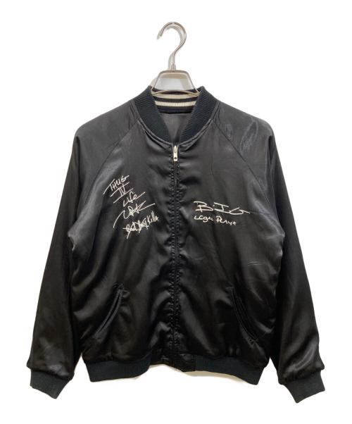 FOR THE HOMIES（フォー ザ ホーミーズ）FOR THE HOMIES (フォー ザ ホーミーズ) Reserved Note (リザーブド ノート) スーベニアジャケット ブラック サイズ:Ｌの古着・服飾アイテム