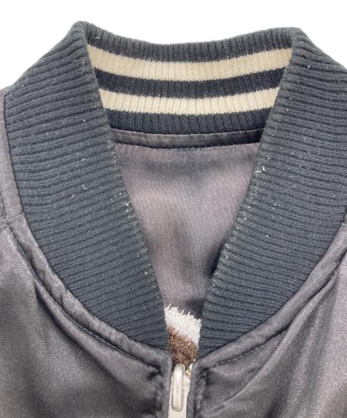 FOR THE HOMIES（フォー ザ ホーミーズ）FOR THE HOMIES (フォー ザ ホーミーズ) Reserved Note (リザーブド ノート) スーベニアジャケット ブラック サイズ:Ｌの古着・服飾アイテム