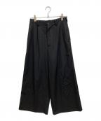 Y'sワイズ）の古着「ウールスラックス」｜ブラック