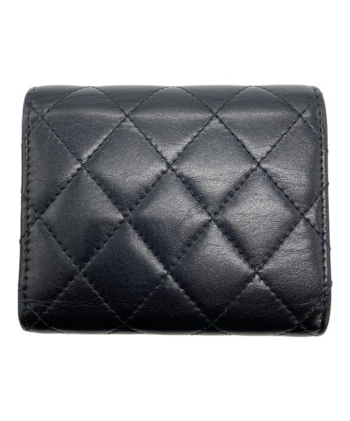 CHANEL（シャネル）CHANEL (シャネル) 3つ折り財布 ブラックの古着・服飾アイテム