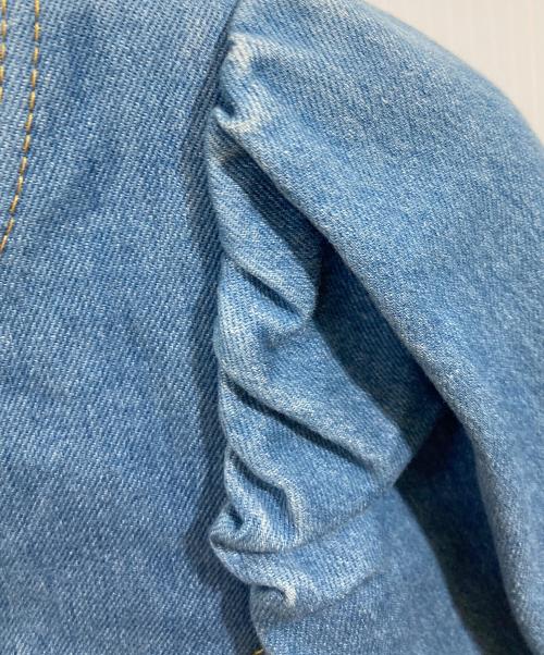 BORDERS at BALCONY（ボーダーズアットバルコニー）BORDERS AT BALCONY (ボーダーズアットバルコニー) ストレッチデニムトップ インディゴ サイズ:SIZE 36の古着・服飾アイテム