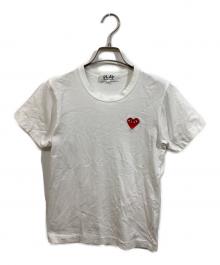 PLAY COMME des GARCONS（プレイコムデギャルソン）の古着「ハートロゴTシャツ」｜ホワイト