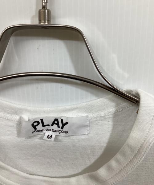 PLAY COMME des GARCONS（プレイコムデギャルソン）PLAY COMME des GARCONS (プレイコムデギャルソン) ハートロゴTシャツ ホワイト サイズ:SIZE Mの古着・服飾アイテム