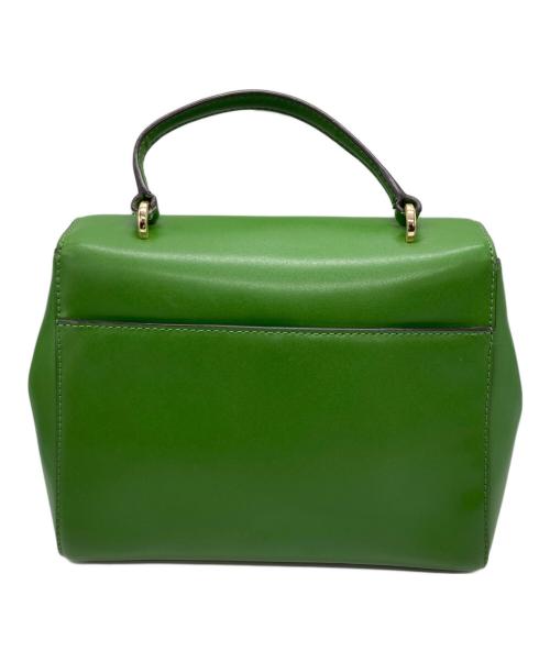 MICHAEL KORS（マイケル・コース）MICHAEL KORS (マイケル・コース) Mott MEDIUM Leather Satchel BAG グリーンの古着・服飾アイテム