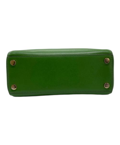 MICHAEL KORS（マイケル・コース）MICHAEL KORS (マイケル・コース) Mott MEDIUM Leather Satchel BAG グリーンの古着・服飾アイテム