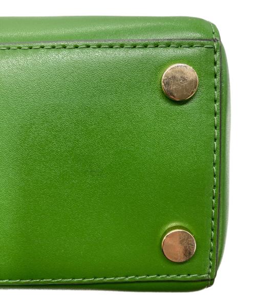 MICHAEL KORS（マイケル・コース）MICHAEL KORS (マイケル・コース) Mott MEDIUM Leather Satchel BAG グリーンの古着・服飾アイテム