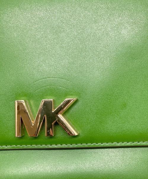 MICHAEL KORS（マイケル・コース）MICHAEL KORS (マイケル・コース) Mott MEDIUM Leather Satchel BAG グリーンの古着・服飾アイテム