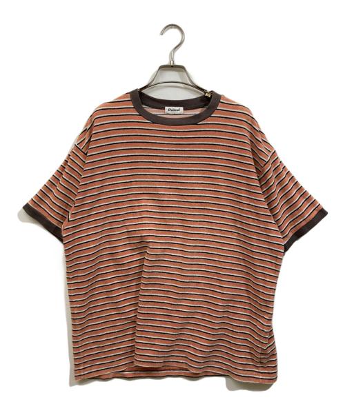 ORCIVAL（オーシバル）ORCIVAL (オーシバル) パイルボーダーカットソー ブラウン サイズ:	SIZE 4の古着・服飾アイテム